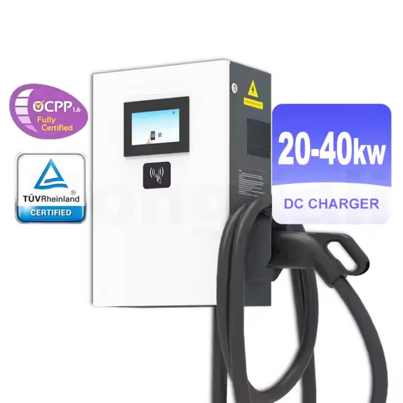 เครื่องชาร์จรถยนต์ไฟฟ้าแบบติดผ - Dc Fast Charger 30Kw Wallbox Commercial บทวิจารณ์และราคา