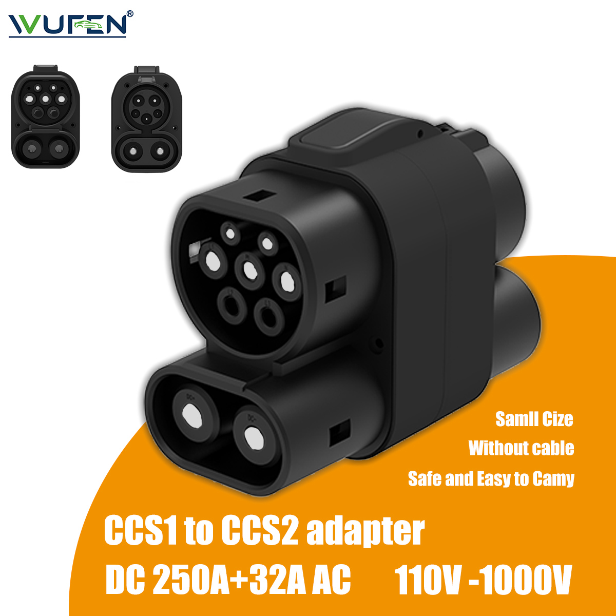 อะแดปเตอร์ชาร์จรถยนต์ไฟฟ้า WUF - Ccs2 To Ccs1 Fast Charge Adapter 250Kw บทวิจารณ์และราคา