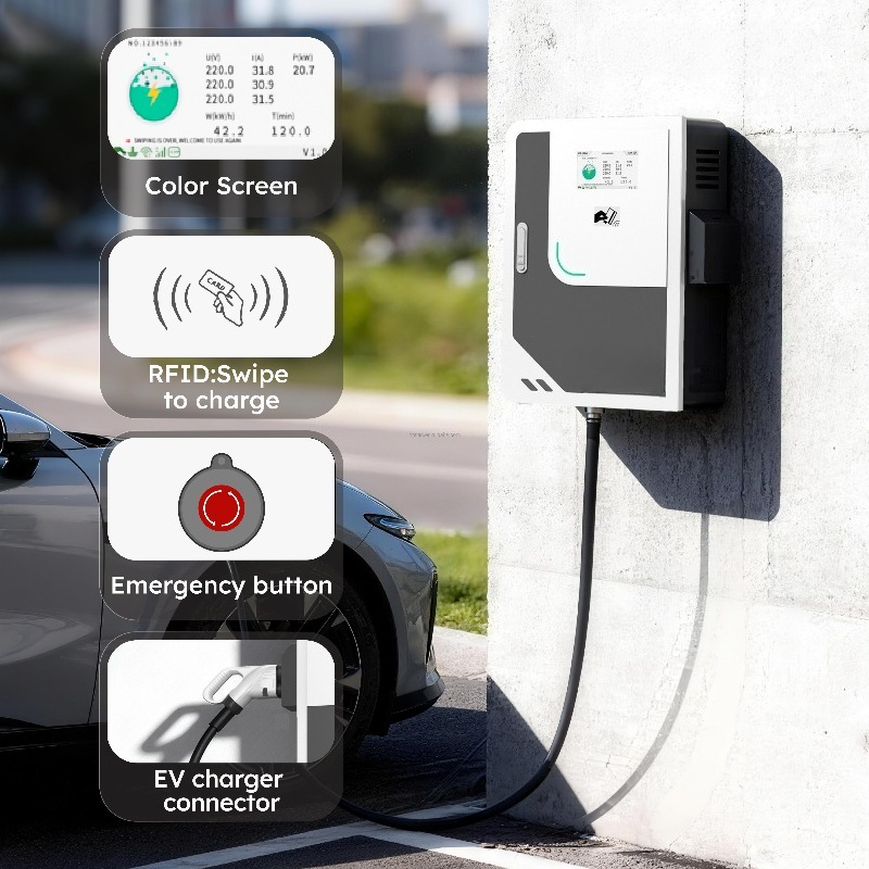 เครื่องชาร์จรถยนต์ไฟฟ้า PENODA - Dc Fast Charger 30Kw Wallbox Commercial บทวิจารณ์และราคา