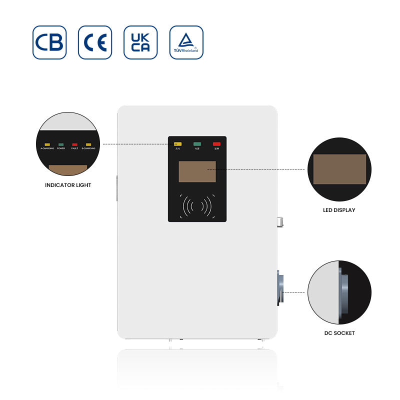 เครื่องชาร์จรถยนต์ไฟฟ้าแบบติดผ - Dc Fast Charger 30Kw Wallbox Commercial บทวิจารณ์และราคา